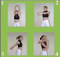 Gráfico de ejercicio Arm stretch