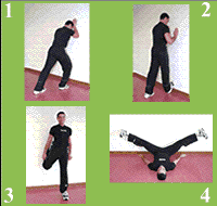 Gráfico de ejercicio Stretch on wall